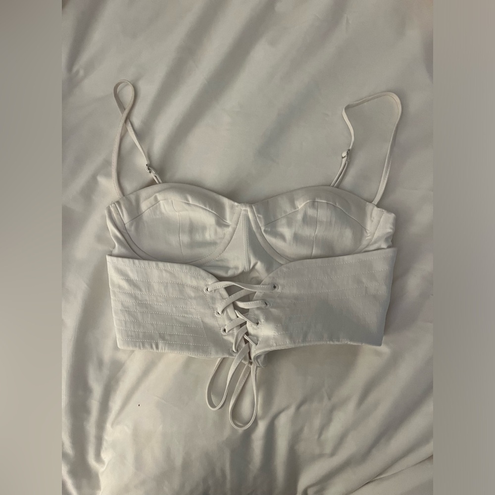 White Zara top